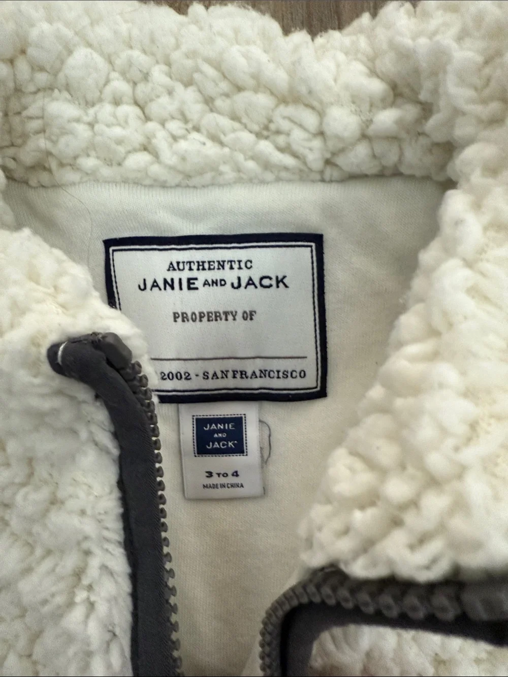 Janie and Jack soft sherpa